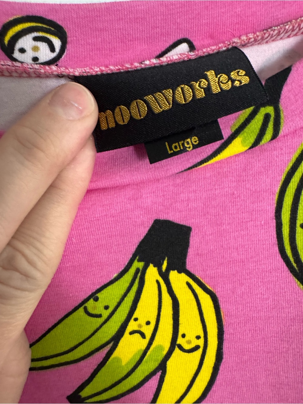 Nooworks large banana boobs tee dress NWOT - Picture 2 of 8